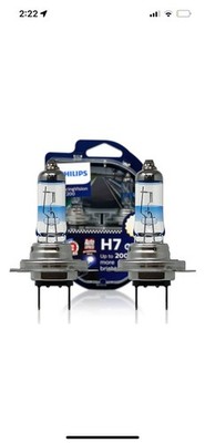Philips H7 RacingVision GT200 Headlight Halogen Bulbs | 12972RGTS2 | Pack of 2