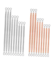 18Pcs Automotive Engine Ground Straps 10/15/20 Inch Copper Tinned Copper 