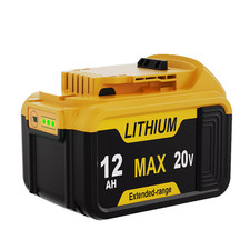 Pack For DeWalt 20V 20 Volt Max 12 AH Lithium Ion Battery DCB206-2 DCB205-2 NEW