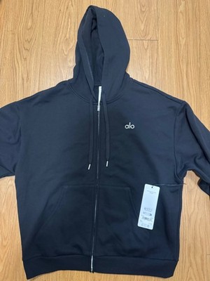 Women s ALO Yoga Accolade Full Zip Hoodie, Black, M, NWT.