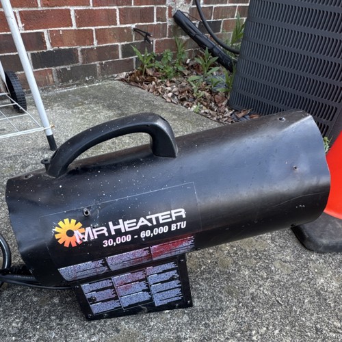 Mr Heater 30,000-60,000 BTU High Output Portable Jobsite Forced Air Heater Black