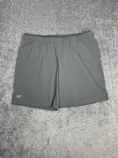 Arcteryx Norvan Shorts Mens XL Gray Mid Rise Moisture Wicking Athleisure Running