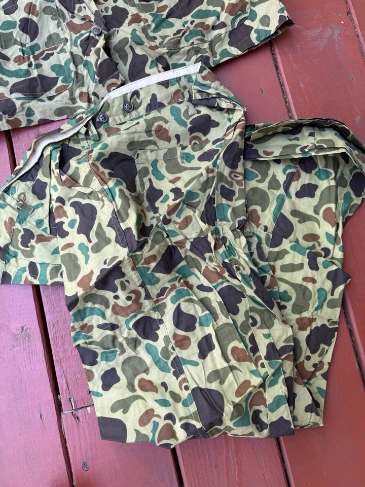 New NOS Vintage Black Sheep Duck Camo Field Shirt & Pants Men's Size XL - Image 2 of 4