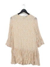 Ganni A-Line Midi Dress in Cream