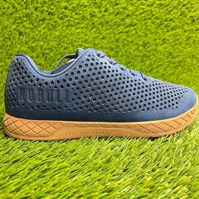 Nobull Suede Trainer Womens Size 6.5 Blue Gum Athletic Running Shoes Sneakers