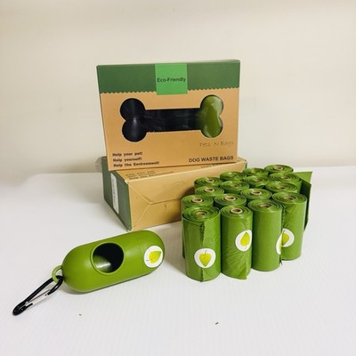 Pets N Bags Dog Poop Bags, Dog Waste Bags, Biodegradable Unscented Refill Rolls