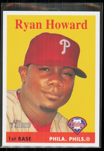 2007 Topps Heritage Ryan Howard #310 card