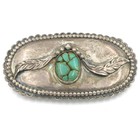 Southwest Signed Sterling Turquoise Red Coral Belt Buckle Lot of 3 #S5635-1 — photo 4
