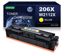 206A Yellow Toner Cartridge - W2112A M255dw MFP M282nw M283cdw