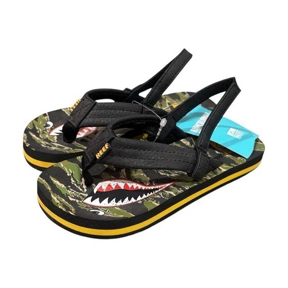 NUEVAS Sandalias Reef Little Ahi Tiger Shark Resort Vacaciones Playa Niño’s 11 Foto 2 de 4