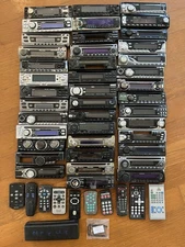 41 Car Stereo Faceplates Clarion Dual Sony Pioneer JVC Kenwood Boss + Remotes
