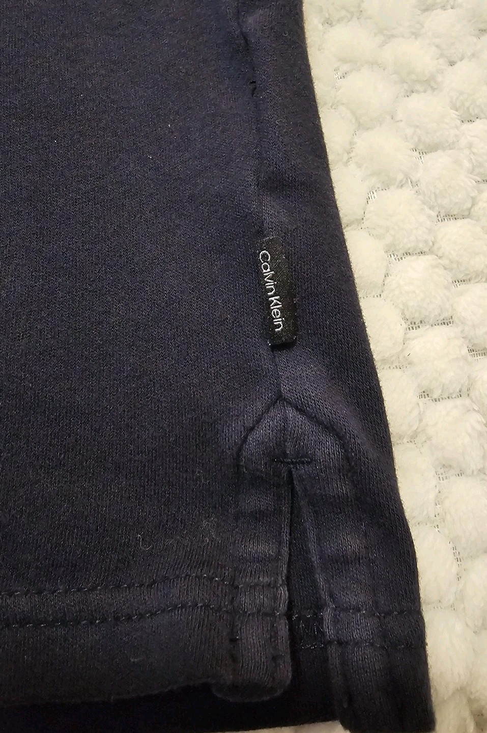 Calvin Klein Liquid Touch Polo Solid Dark Blue Me… - image 3