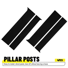 4Pcs For Chevy Colorado GMC Canyon 2015-2022 Black Pillar Post Door Window Cover