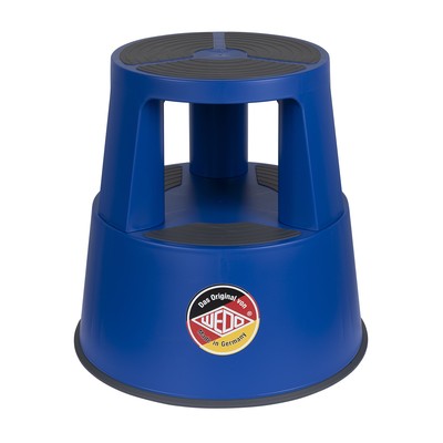 WEDO Rollhocker SuperStep, aus Kunststoff, blau / RAL 5002