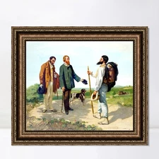 Framed Canvas Art Giclee Print Sleep Le Sommeil 1866 by Gustave Courbet Wall Art