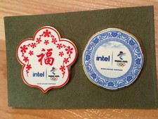 2022 Olympic Games Bejing 2 Pin Lot Intel Asian China Set  New Rare
