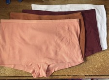 Boyshort Cotton Women's 4-Pk Asstd Panties Underwear Sz L Large