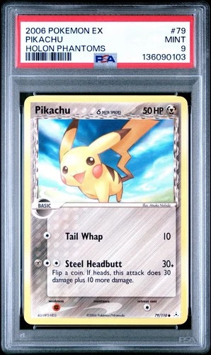 2006 POKEMON EX PIKACHU HOLON PHANTOMS #79 MINT PSA 9