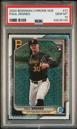 2024 Bowman Chrome Paul Skenes Mojo Rookie #31 PSA 10 - Pirates
