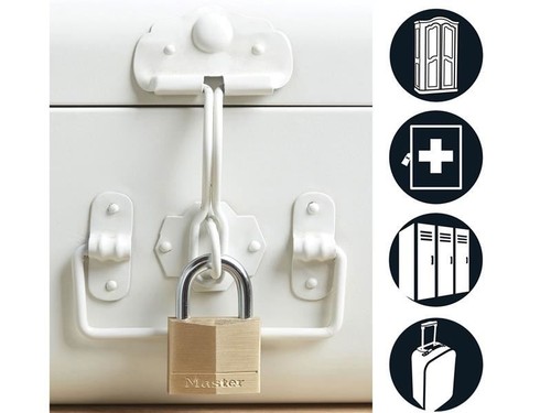 Master Lock - Kunci Padu Tembaga 40mm 4-Pin - Kunci Sama x 2 - Picture 3 of 4