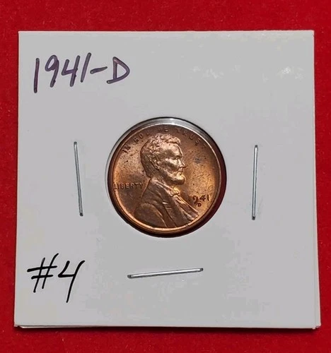 ☆1941-D Red Gem BU Lincoln Wheat Cent☆