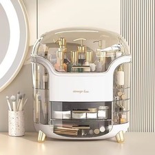 Large Capacity Makeup Organizer, Cosmetic Storage Box With Clear Cover  Drawer