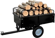 Steel Dump Cart 15 Cu. Ft 750LB for Garden ATV/UTV Trailer Tow Behind Heavy Duty