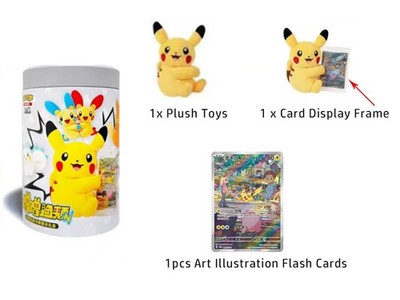 Pokemon TCG Chinese SC Nuzzle Cheeks Plush Toy Card Display Gift