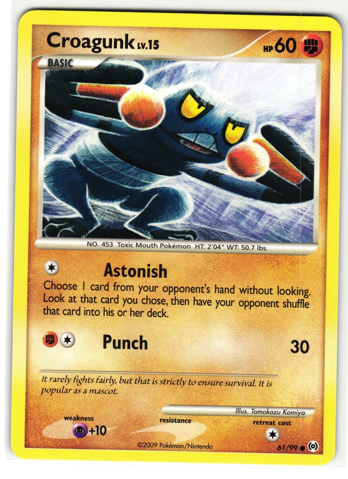CROAGUNK 61/99 ARCEUS ENGLISH POKEMON TCG