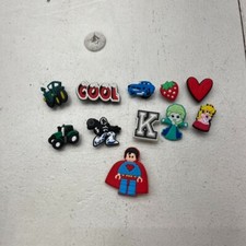 11 Pack Multicolored Assorted Shoe Charms NEW