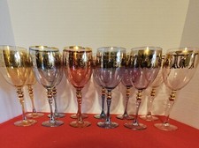 ￼12 Luminarc France Blue Purple Pink Gold W...
