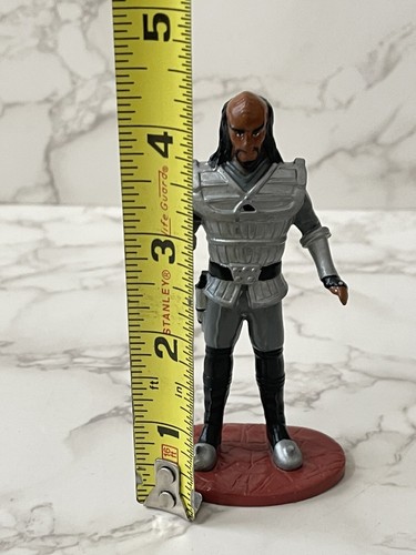 VTG 1992 Paramount Hamilton Star Trek 4" Figure Worf Cake Topper - Picture 4 of 5