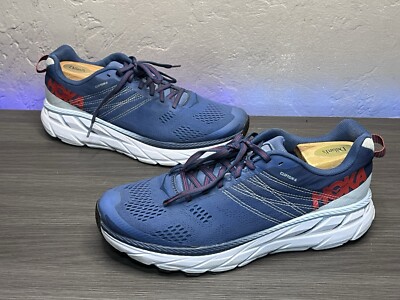 Hoka One One Clifton 6 Mens Size 9.5 Running Shoes Sneakers Blue 1102872 s-l400.jpg main image 2