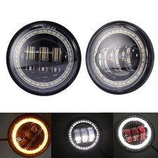 2pcs Dot 4.5 Inch Round Led Fog Lights Passing Driving Lamp For Motorcycle Bike 2pcs Dot 4.5 Inch Round Led Fog Lights Passing Driving Lamp For Motorcycle Bike