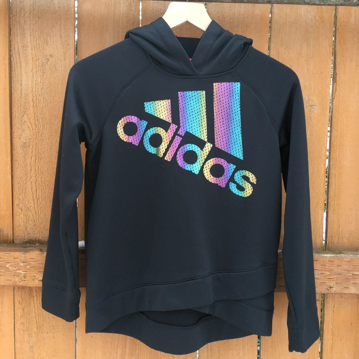 Adidas rainbow hotsell sweatshirt