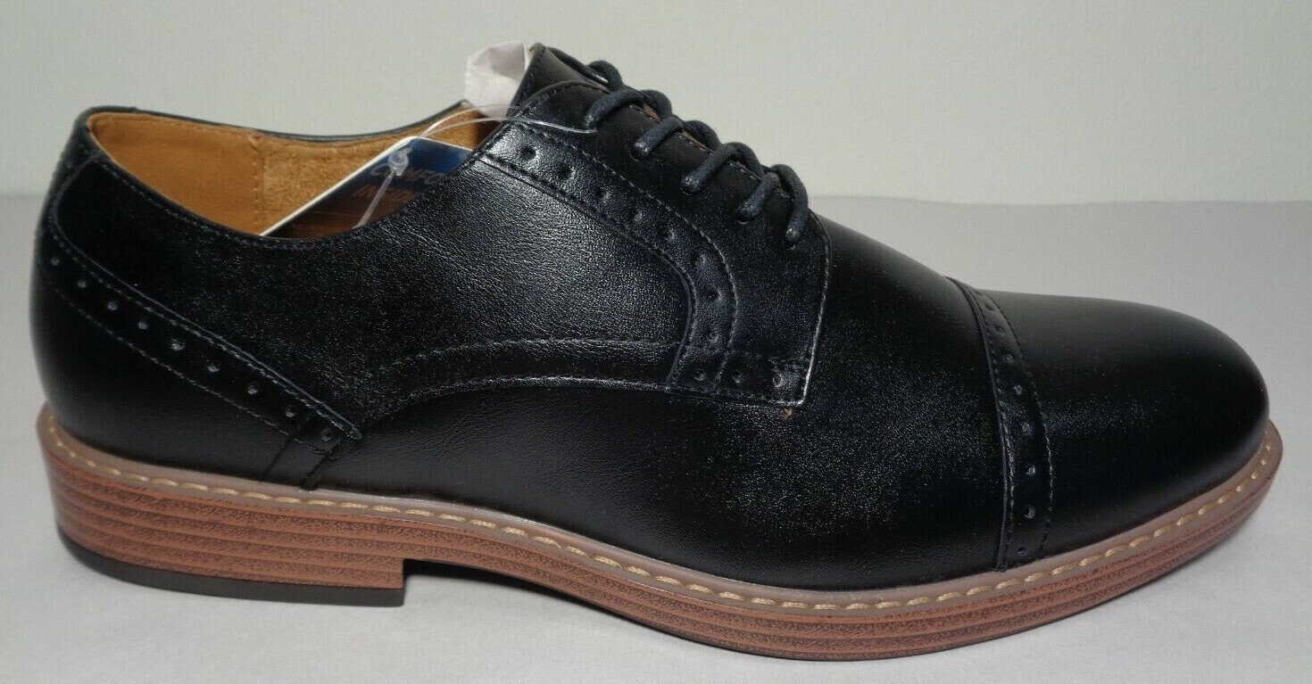 SAOLA Scarpe Oxford Nunn Bush taglia 13 M PARSON CT OX nere punta a cappuccio stringate nuove da uomo