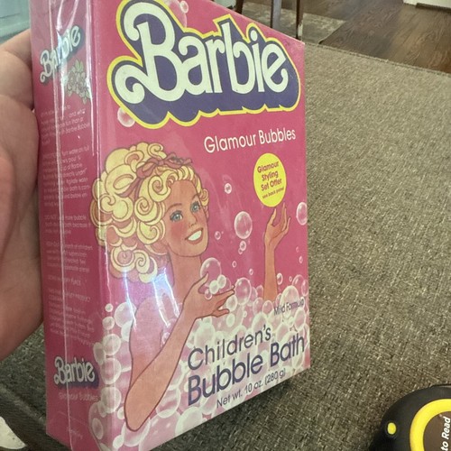 Vintage Rare 1985 Mattel Barbie Glamour Bubbles Bubble Bath Box New Sealed MINT - Picture 5 of 10