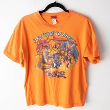 Vintage 1996 Yu-Gi-Oh Youth Boys 16/18 Orange T-Shirt Kazuki Takahashi