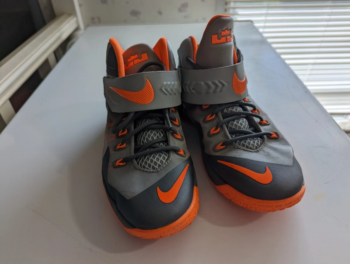 Lebron grey top and orange