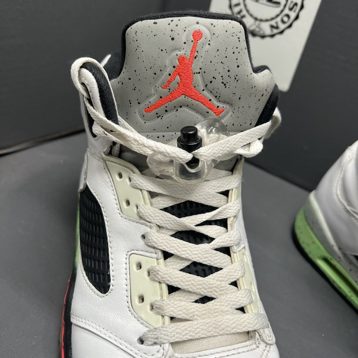 Nike Air Jordan Retro 5 V Poison Green 136027-115 Men\'s Size 9.5 Preowned Size 10.5 - Air Jordan 5 Retro 2015 Poison Green  main image 3