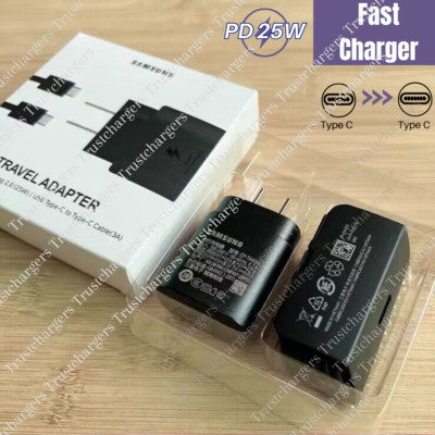 25W PD Super Fast Wall Charger Block +USB C To USB-C Cord For Samsung Galaxy S22