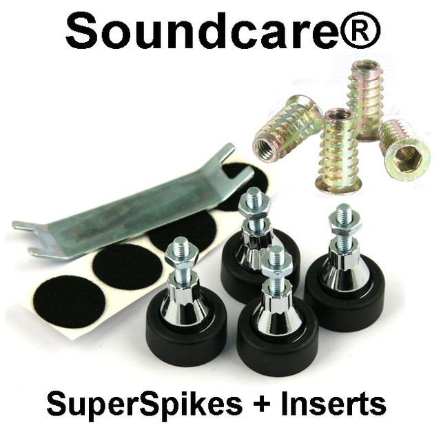1 Set of M8 Thread SoundCare Speaker Loudspeaker Sub SUPERSPIKES