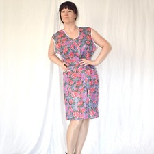 Wet Shiny SMOCK APRON * M (42) Sheer Smock * Apron Dress Blouse