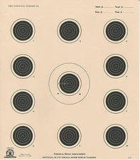 A-17[A17] NRA Official 50 Foot Smallbore Rifle(100) Tagboard-FREE 2 DAY SHIPPING