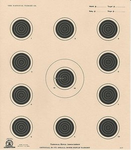A-17 [A17] NRA Official 50 Foot Smallbore Rifle, 4-Position (100) Tagboard | eBay