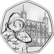 2019 Paddington Bear At The Tower Of London 50p Coin