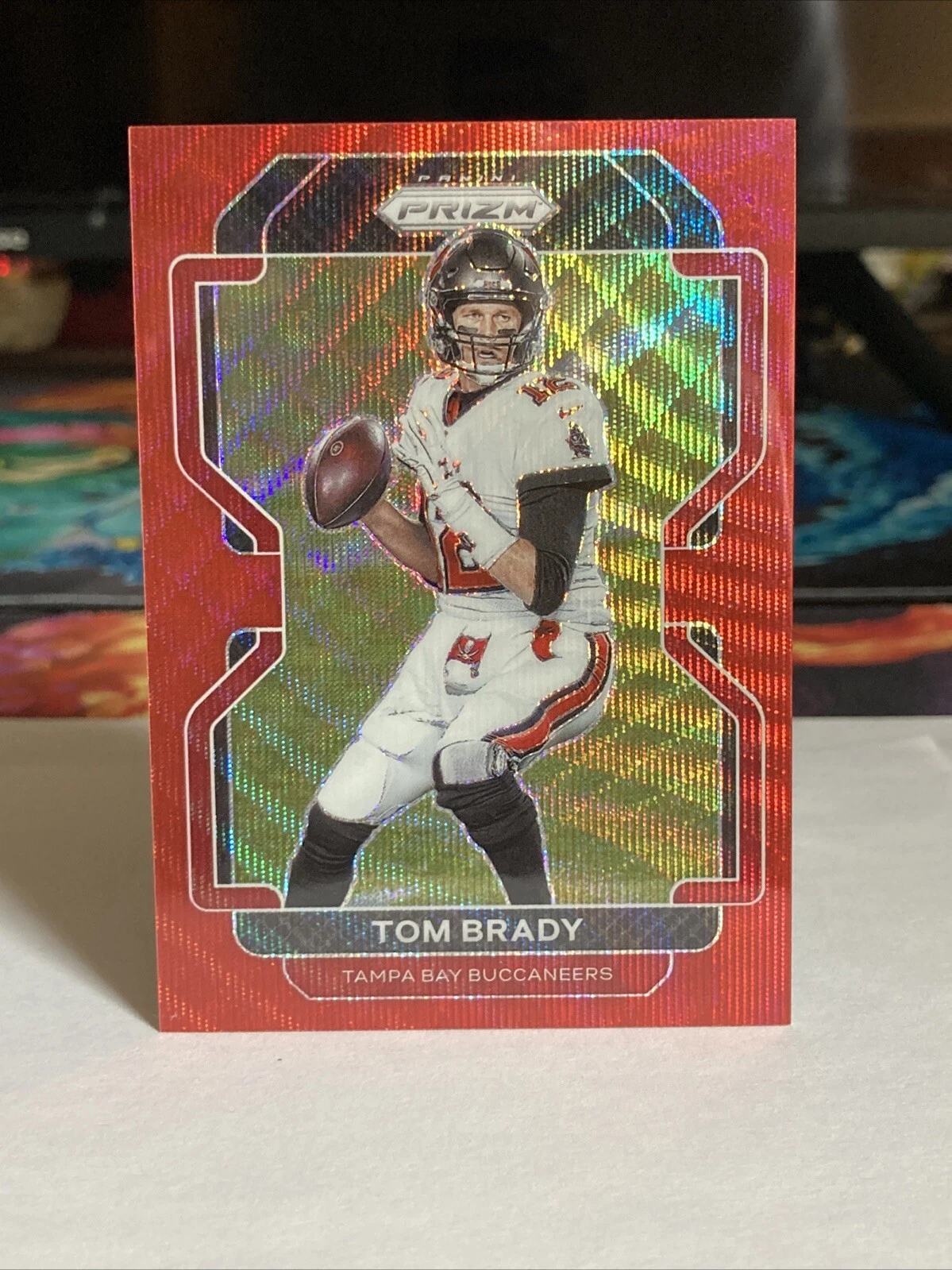 2021 Panini Prizm Red Wave Prizm /149 Tom Brady #294