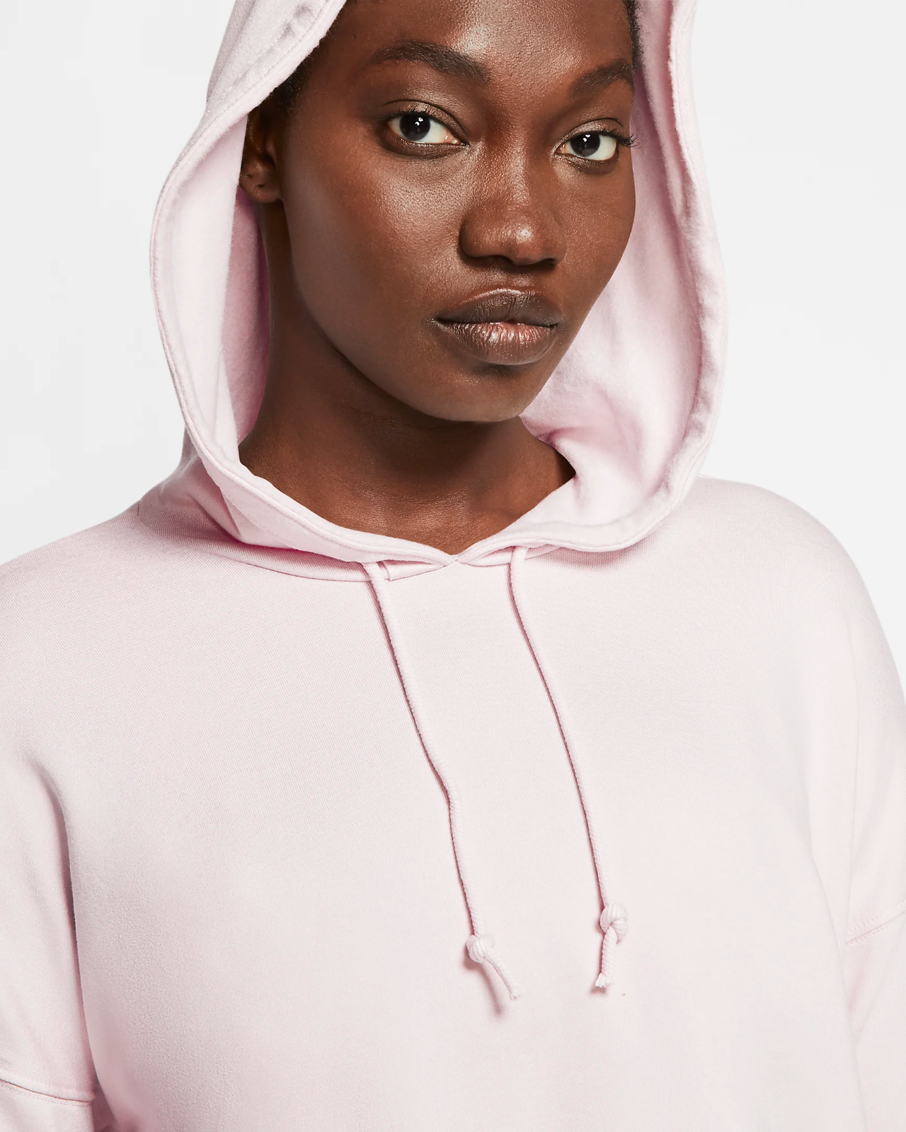 Women's Nike Yoga Luxe Cropped Hoodie M Barely Rose Pink Casual Gym  Training | eBay
