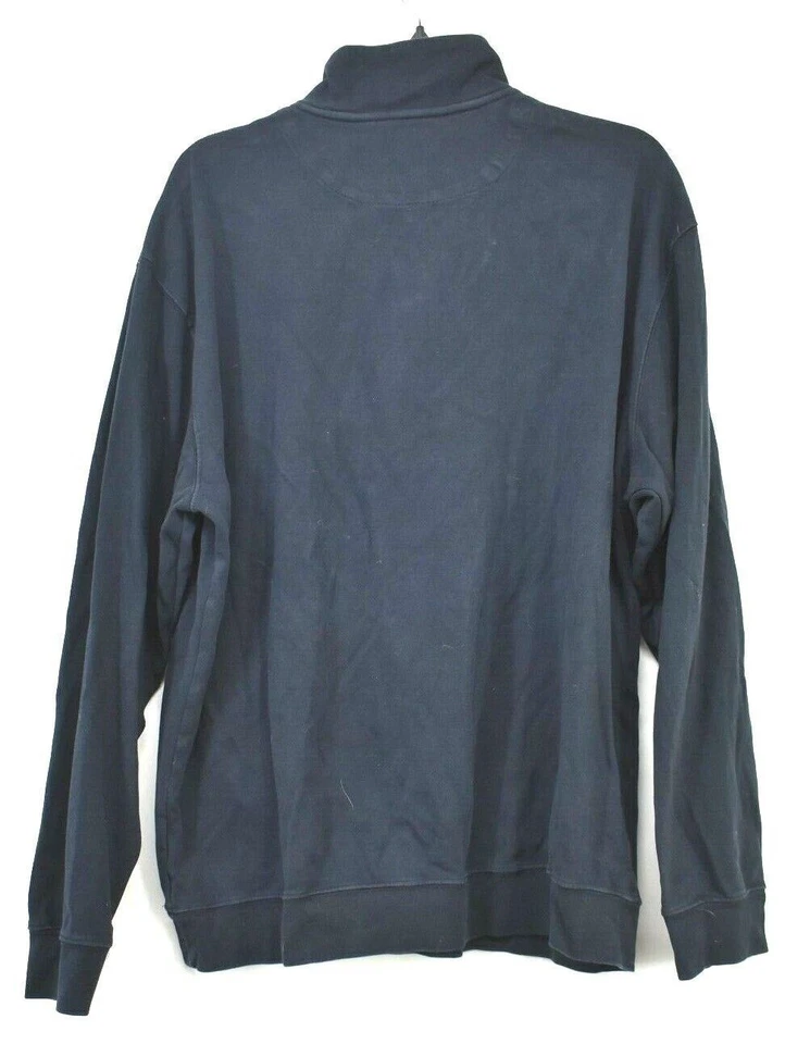 Jack Nicklaus Hombres Negro Manga Larga Acanalada 1/4 Cremallera Algodón Pullover Sudaderas XL Foto 2 de 4