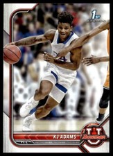 2021-22 Bowman University #8 KJ Adams Kansas Jayhawks Basketball Card